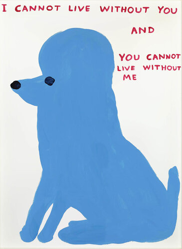 Untitled (I cannot live without you..) di David Shrigley, Stampa in vendita su Singulart