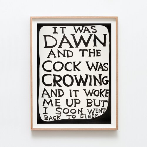 Untitled (It Was Dawn) di David Shrigley, Pittura in vendita su Singulart