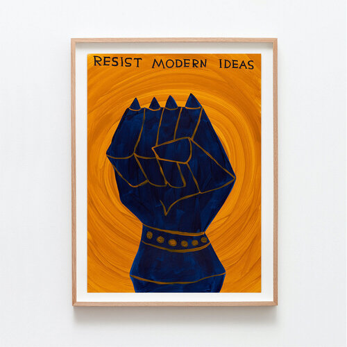 Untitled (Resist modern ideas) di David Shrigley, Opera su carta in vendita su Singulart