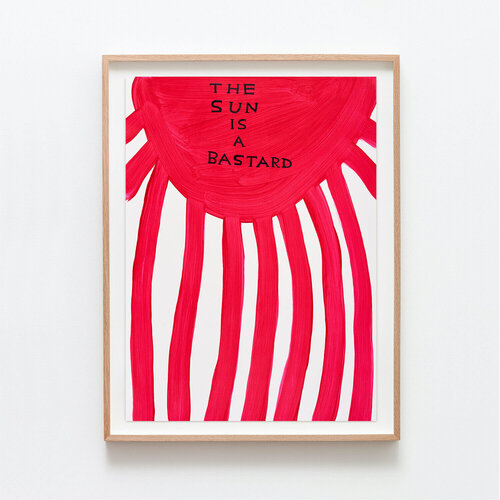 Untitled (The sun is a bastard) di David Shrigley, Opera su carta in vendita su Singulart