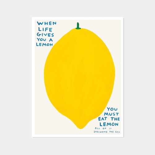 When Life Gives You A Lemon di David Shrigley, Stampa in vendita su Singulart