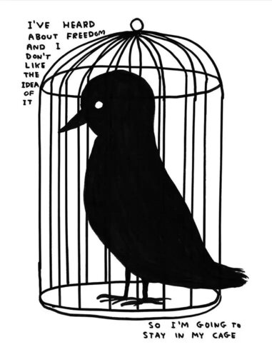 I’VE HEARD ABOUT FREEDOM di David Shrigley, Stampa in vendita su Singulart