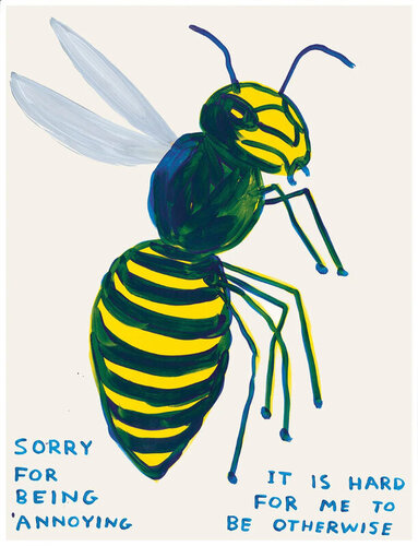 Sorry For Being Annoying (Wasp) di David Shrigley, Stampa in vendita su Singulart