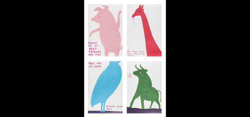 Animals series (Set of 4) di David Shrigley, Stampa in vendita su Singulart
