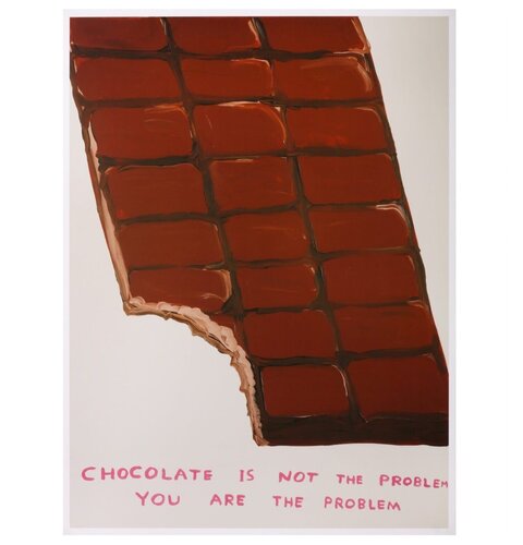 Chocolate Is Not The Problem di David Shrigley, Stampa in vendita su Singulart