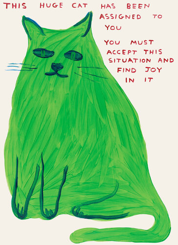 THIS HUGE CAT van David Shrigley, Afdruk te koop op Singulart