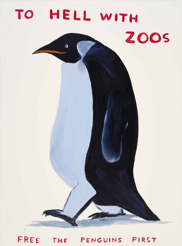 To Hell With Zoos van David Shrigley, Afdruk te koop op Singulart