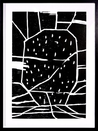 David Shrigley, Structure with Dots, Woodcut, 2005 par David Shrigley, Édition en vente sur Singulart