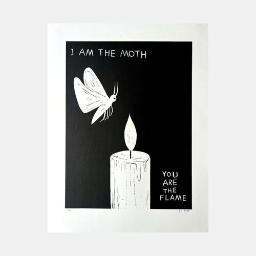 I Am The Moth, You Are The Flame par David Shrigley, Édition en vente sur Singulart