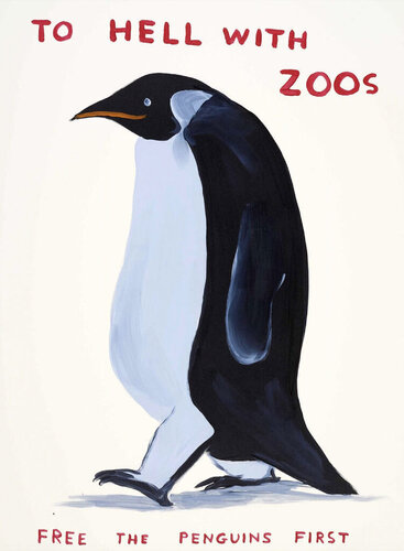 To Hell with Zoos van David Shrigley, Afdruk te koop op Singulart