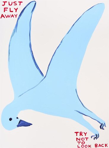 Just Fly Away van David Shrigley, Afdruk te koop op Singulart
