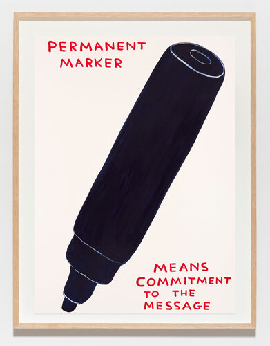 Untitled (Permanent Marker) par David Shrigley, Peinture en vente sur Singulart