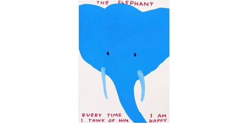 the elephant van David Shrigley, Afdruk te koop op Singulart
