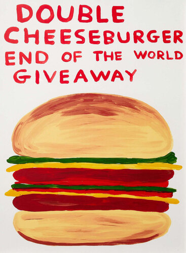 Double Cheeseburger End of the World Giveaway van David Shrigley, Afdruk te koop op Singulart