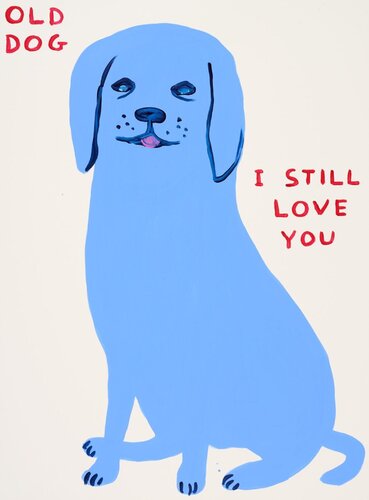 Untitled (Old Dog, I Still Love You) par David Shrigley, Édition en vente sur Singulart