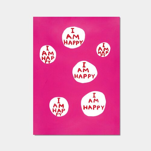 I Am Happy di David Shrigley, Stampa in vendita su Singulart