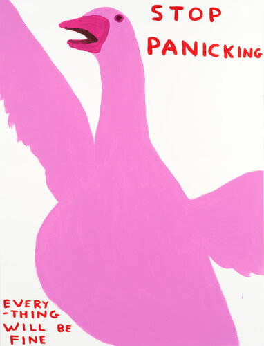 Stop Panicking di David Shrigley, Stampa in vendita su Singulart