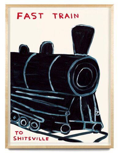 Fast Train To Shitsville di David Shrigley, Stampa in vendita su Singulart