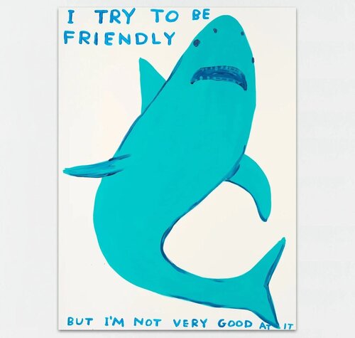 I Try To Be Friendly par David Shrigley, Édition en vente sur Singulart