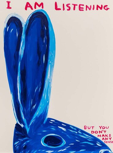 Untitled (I Am Listening) par David Shrigley, Édition en vente sur Singulart
