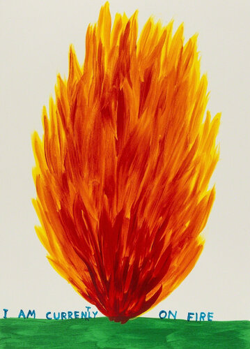 I Am Currently On Fire par David Shrigley, Édition en vente sur Singulart