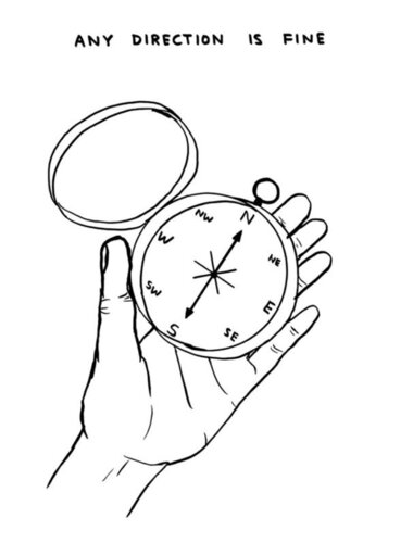 Any Direction Is Fine par David Shrigley, Édition en vente sur Singulart