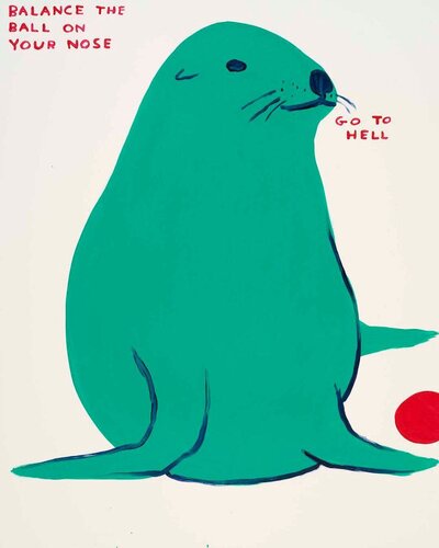 Balance The Ball On Your Nose par David Shrigley, Édition en vente sur Singulart