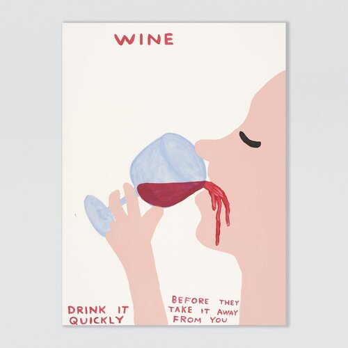 Wine par David Shrigley, Édition en vente sur Singulart