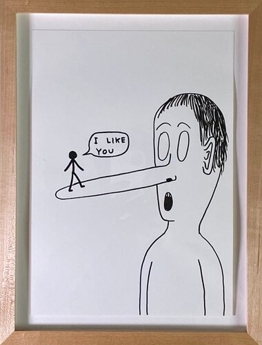 I Like you par David Shrigley, Peinture en vente sur Singulart