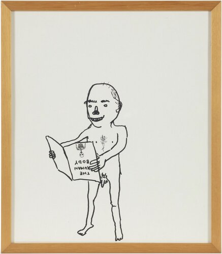 The Human Body par David Shrigley, Œuvre sur papier en vente sur Singulart