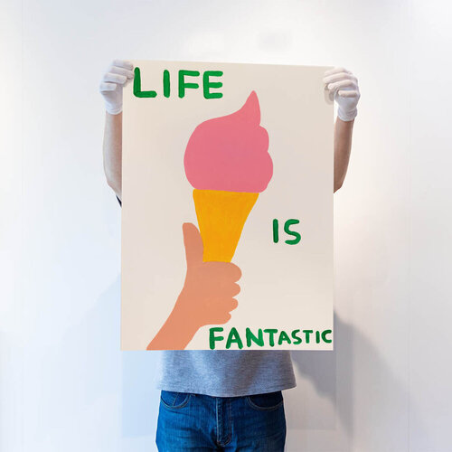 Life Is Fantastic par David Shrigley, Édition en vente sur Singulart