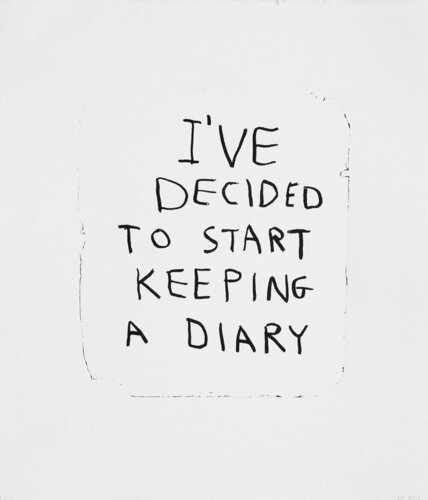 I’VE DECIDED TO START KEEPING A DIARY par David Shrigley, Édition en vente sur Singulart