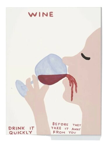 WINE par David Shrigley, Édition en vente sur Singulart