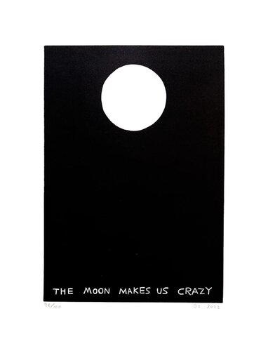 THE MOON MAKES US CRAZY par David Shrigley, Édition en vente sur Singulart