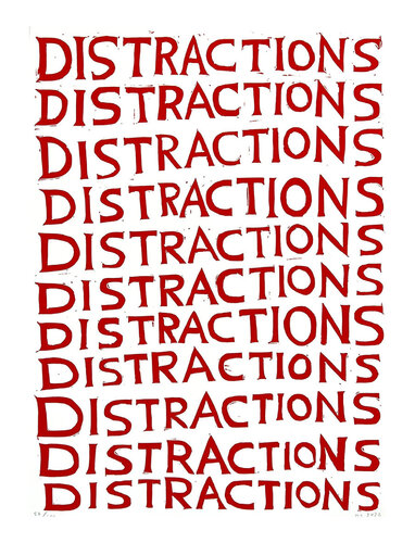 DISTRACTIONS, Signed par David Shrigley, Édition en vente sur Singulart