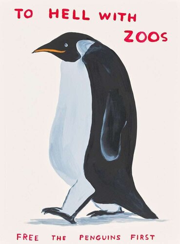 To Hell With Zoos par David Shrigley, Peinture en vente sur Singulart