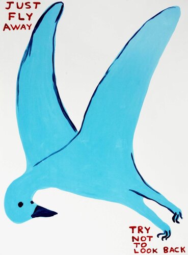 Just Fly Away van David Shrigley, Afdruk te koop op Singulart