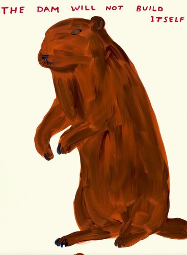 The Dam Will Not Build Itself par David Shrigley, Édition en vente sur Singulart