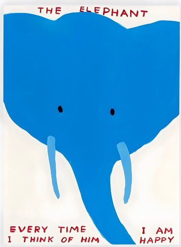 The Elephant van David Shrigley, Afdruk te koop op Singulart