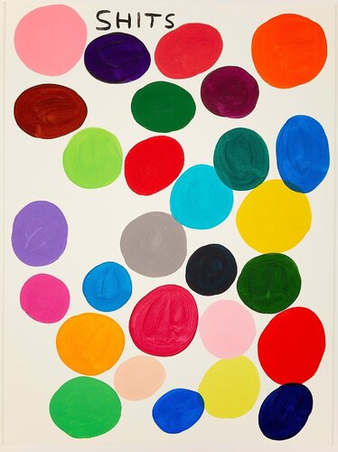 Shits (unique) von David Shrigley, Malerei kaufen auf Singulart