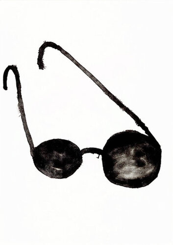 David Shrigley Black Sunglasses by David Shrigley, 紙面作品 for Sale on Singulart