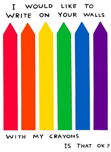 David Shrigley I Would Like To Write On Your Walls von David Shrigley, Druck kaufen auf Singulart