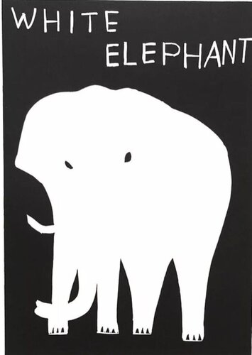 White Elephant by David Shrigley, Print for Sale on Singulart