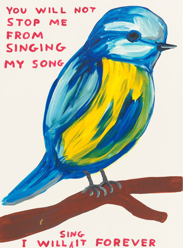 You Will Not Stop Me From Singing My Song van David Shrigley, Afdruk te koop op Singulart