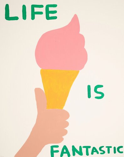 Life Is Fantastic van David Shrigley, Afdruk te koop op Singulart