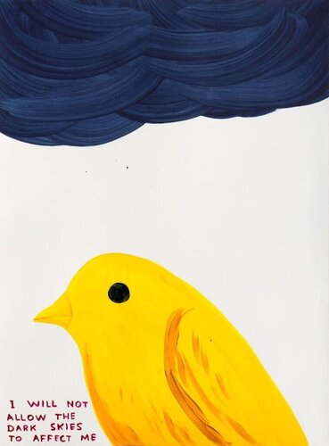 I Will Not Allow the Dark Skies to Affect me par David Shrigley, Édition en vente sur Singulart