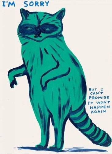 I'm Sorry But I Can't Promise It Won't Happen Again par David Shrigley, Édition en vente sur Singulart