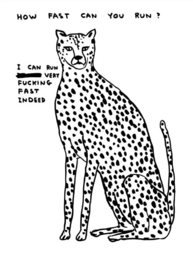 How fast can you run? von David Shrigley, Druck kaufen auf Singulart