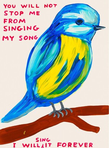 David Shrigley You Will Not Stop Me From Singing My Song by David Shrigley, 版畫 for Sale on Singulart