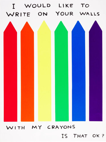 I Would Like To Write On Your Walls by David Shrigley, 인쇄 for Sale on Singulart